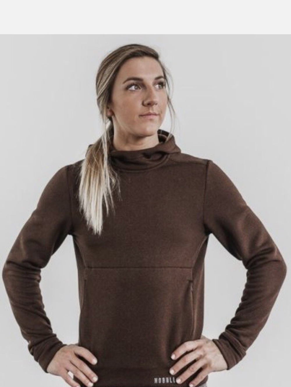 NWOT NOBULL Hoodie cowl neck